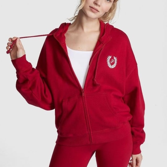 PINK Victoria's Secret Jackets & Blazers - Pink Victoria’s Secret red hoddie
